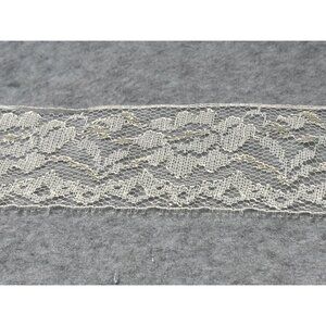 Vintage CreamFloral Lace Trim 7 yards + 8" long x 2" wide Sewing Craft Supply